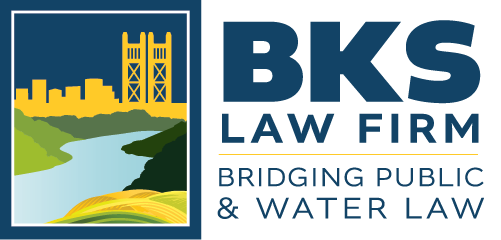 Logo for BKS Law Firm, Bridging Public and Water Law